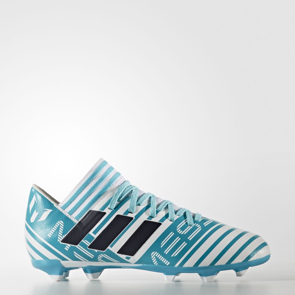 Adidas Nemeziz Messi 17.3 Firm Ground - ποδοσφαιρικα παπουτσια για αγορια - Τυρκουάζ/Ασπρα/Μπλε,Μέγε